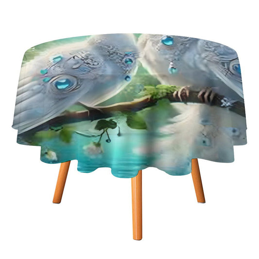 Round Tablecloth on Round Table