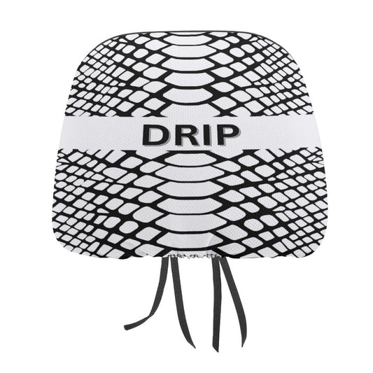 Custom Car Headrest Covers-DRIP