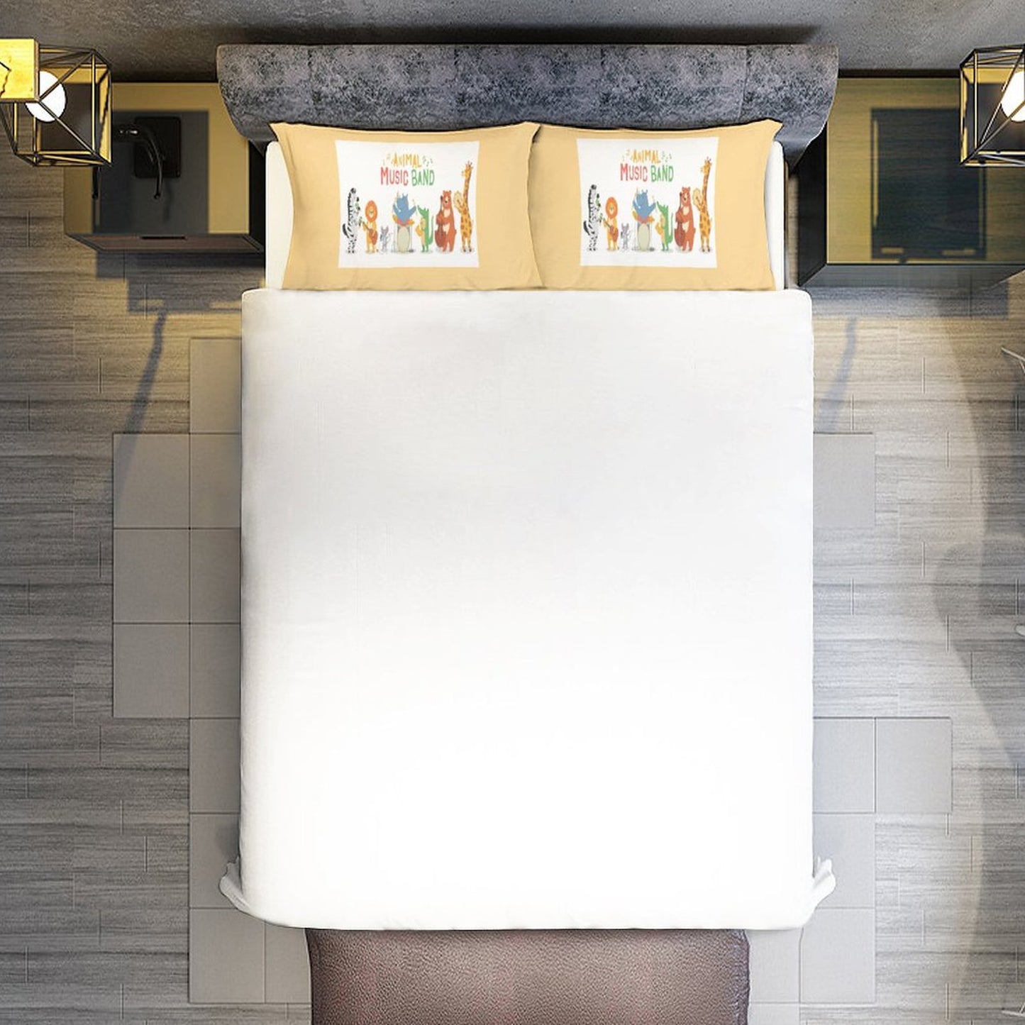 3-Piece Bedding Set-86"×70"/ 218×177cm (Dual-sidede Printing)
