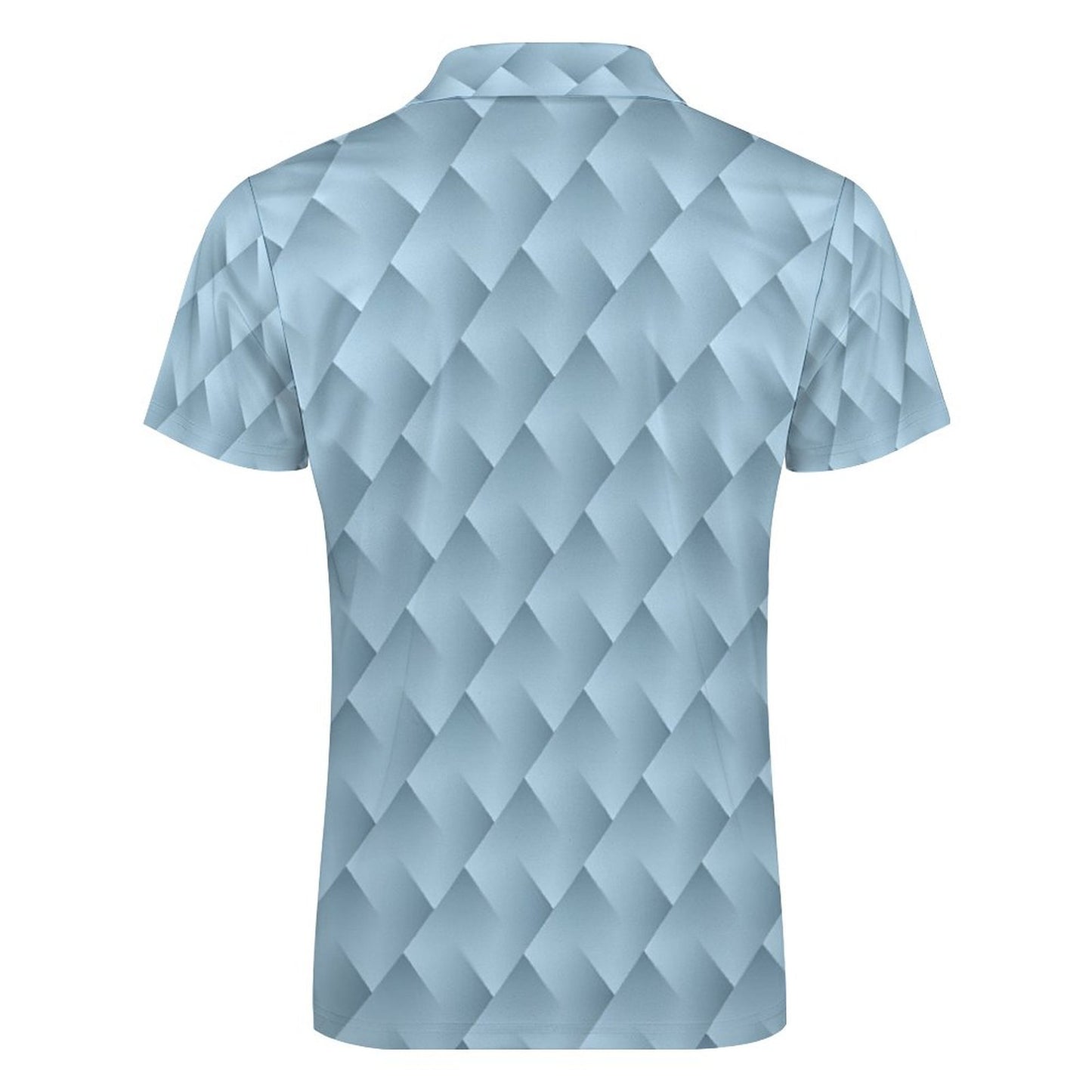 Men's Short Sleeve POLO Shirt with Zipper B470 (All-Over Printing)