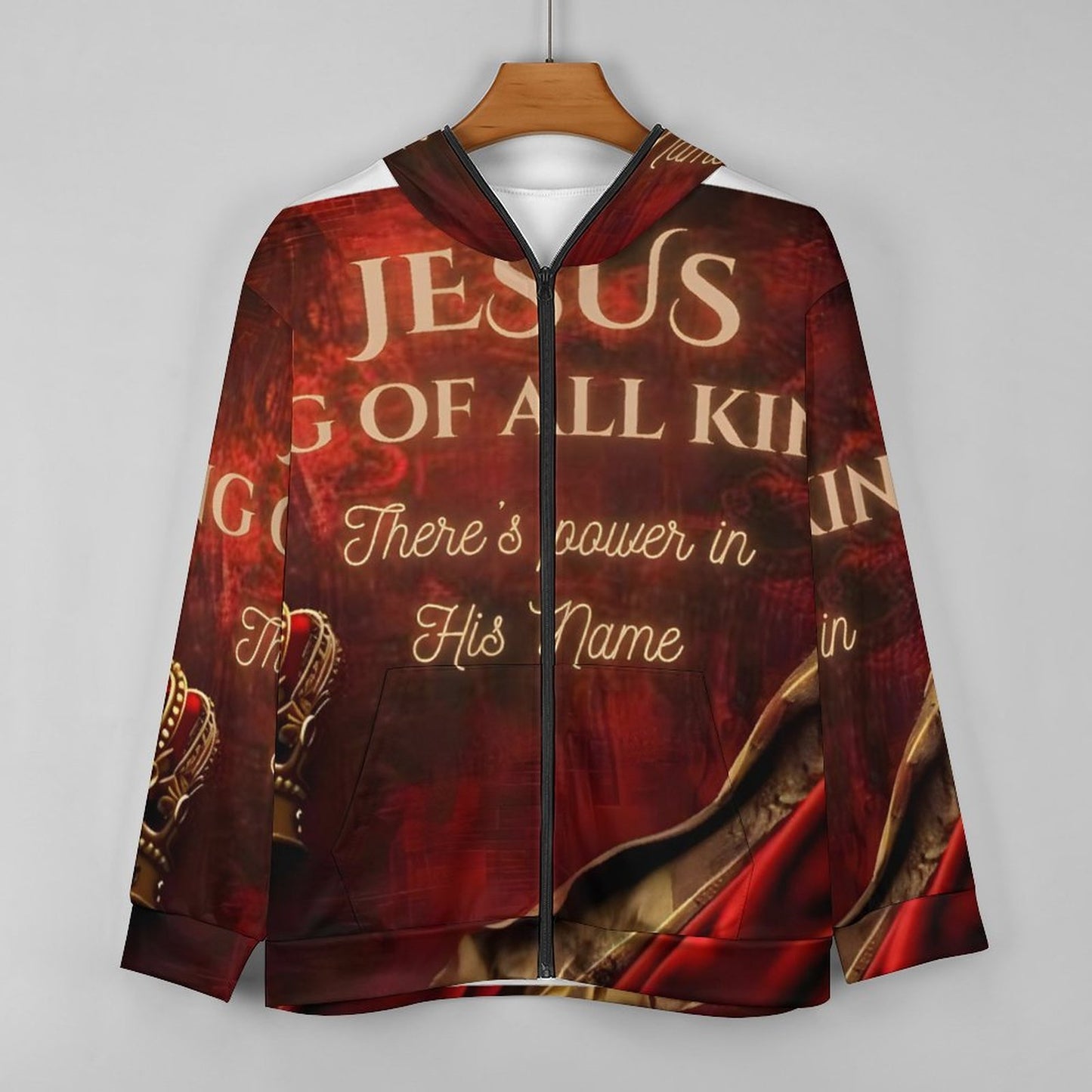 230gsm Custom Zip up Hoodie(All-Over Printing)