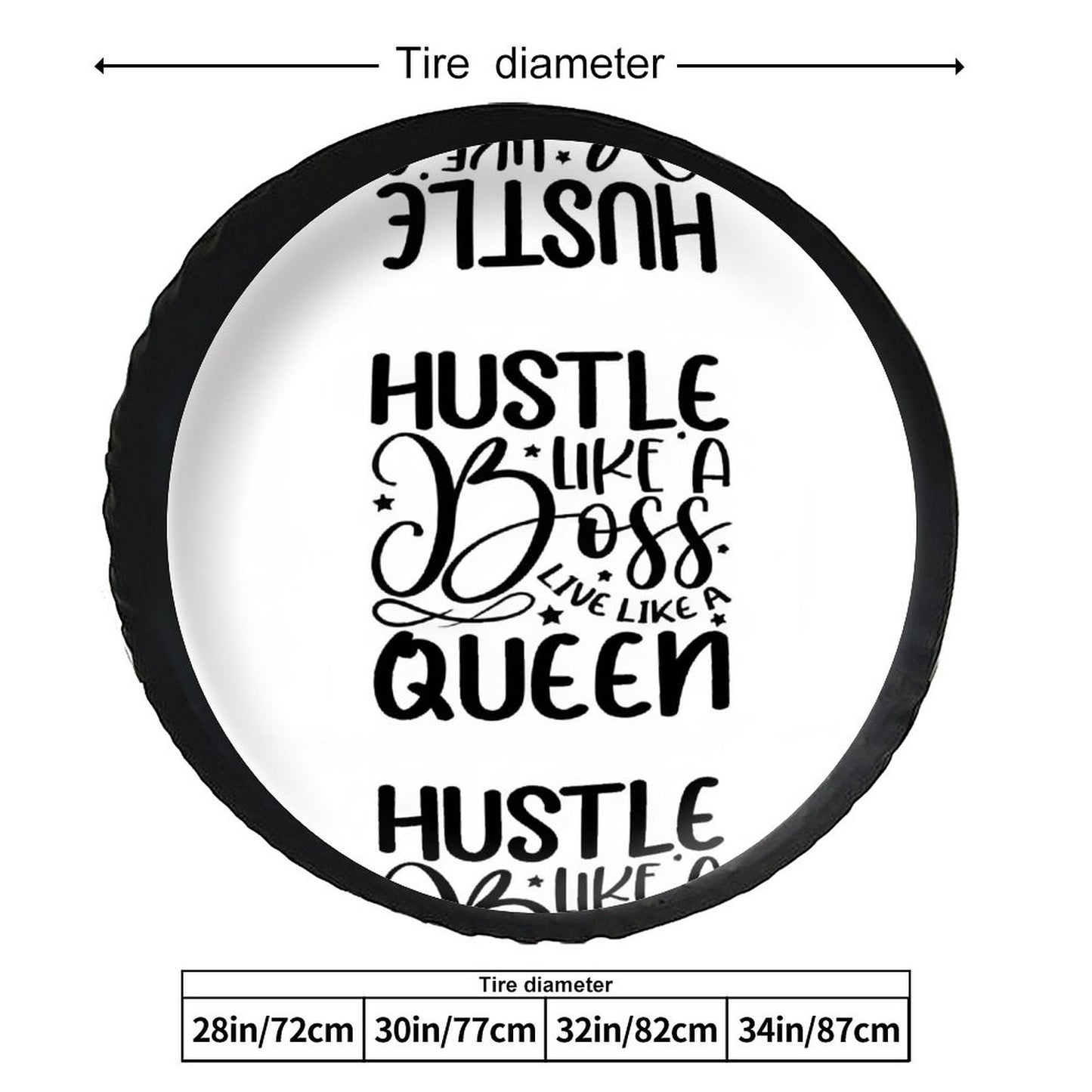 Leather Tire Cover(One-sided Printing)