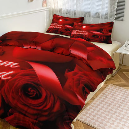 3-Piece Bedding Set-86"×70"/ 218×177cm (Dual-sideded Printing)