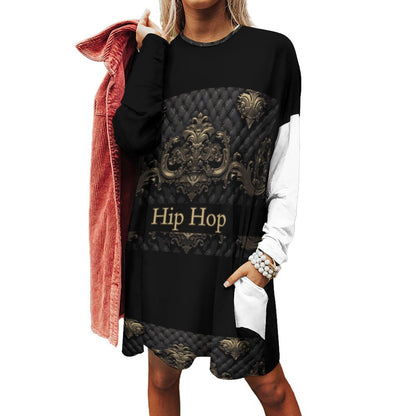 180gsm Custom Long Sleeve T-Shirts with Pocket A072 (All-over Printing)