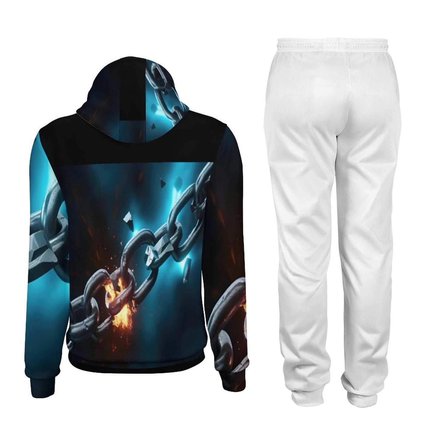 250gsm Imitation Cotton Hoodie & Joggers Set 4T03 (All-Over Printing)