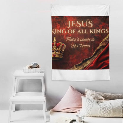 Wall Art with Vertical Tapestry