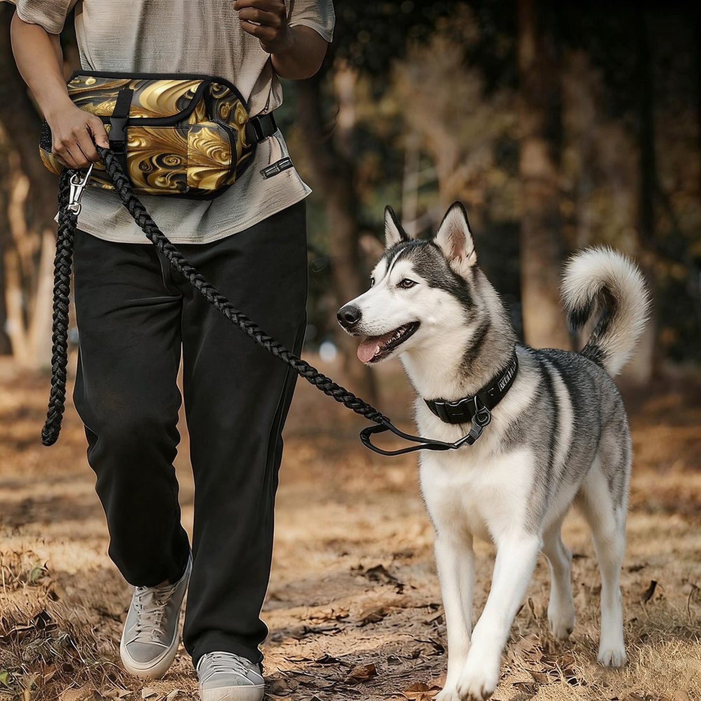 200gsm Pet Outdoor Training Storage Waist Bag(All-Over Printing)