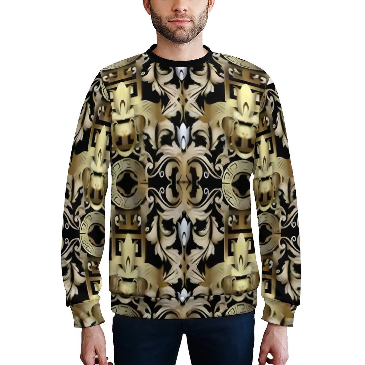 250gsm Round Neck Men's Sweatshirt 4T35 (All-Over Printing)