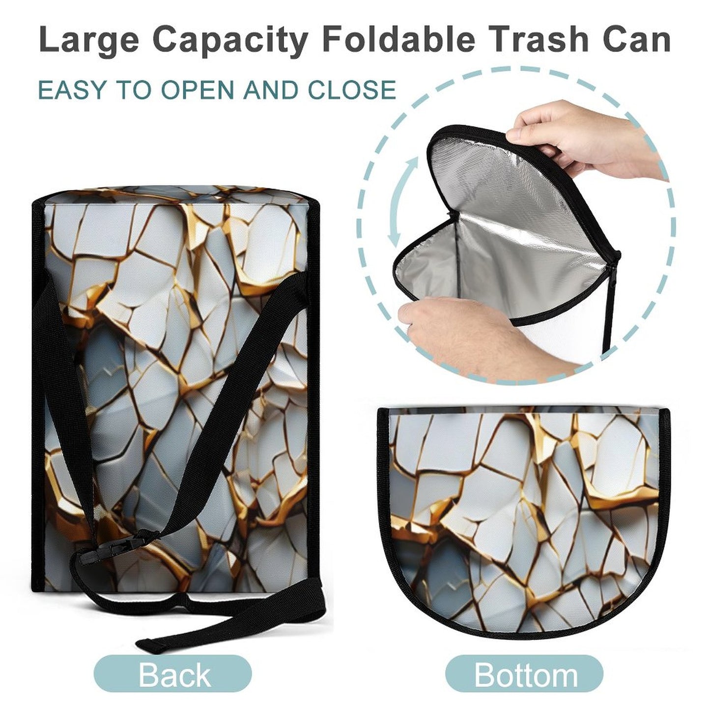 Collapsible Car Trash Bin