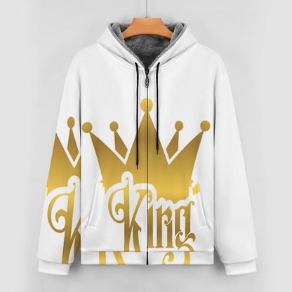 230gsm Full Zip up Hoodie with Plush Lining WZIP (All-Over Printing)