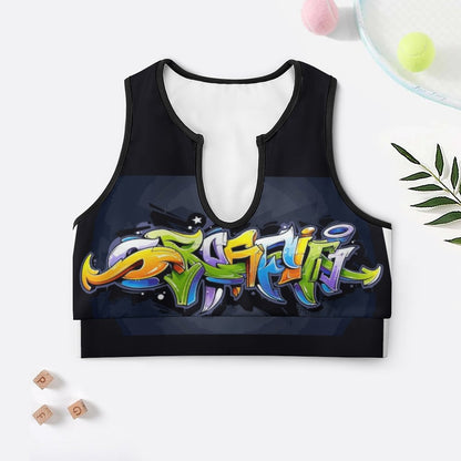 COLORFUL GRAFFITI Yoga Tank Top