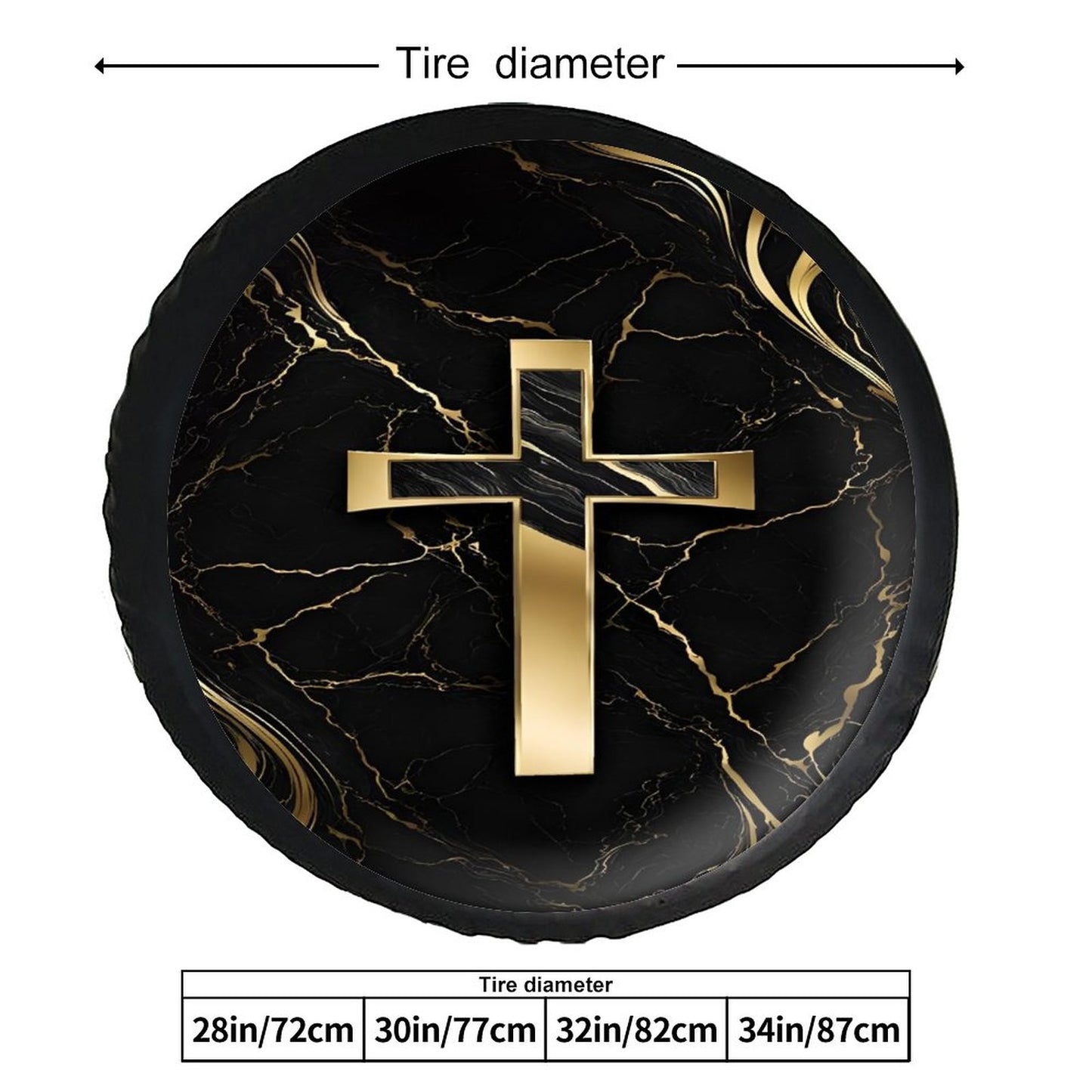 Leather Tire Cover(One-sided Printing)