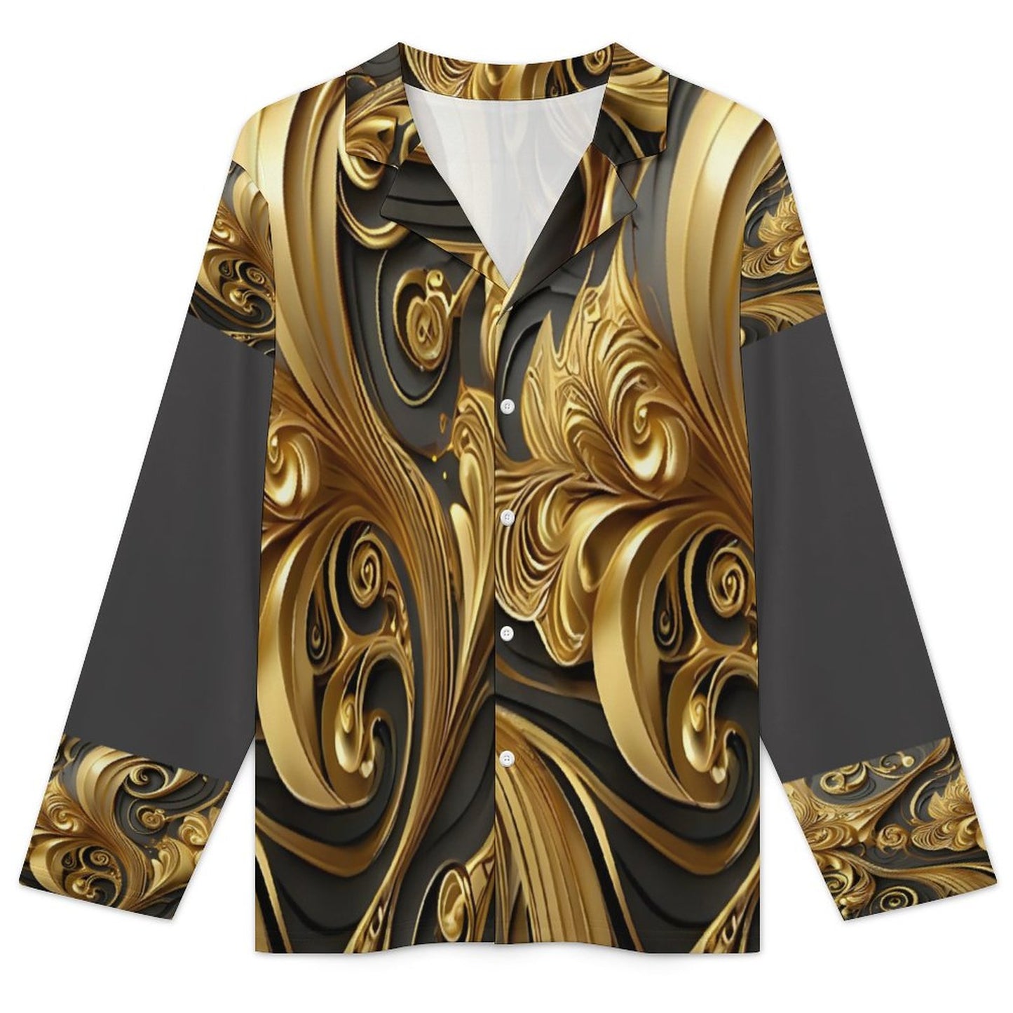 180gsm Men's Long-Sleeve Pajama Set(All-Over Printing)