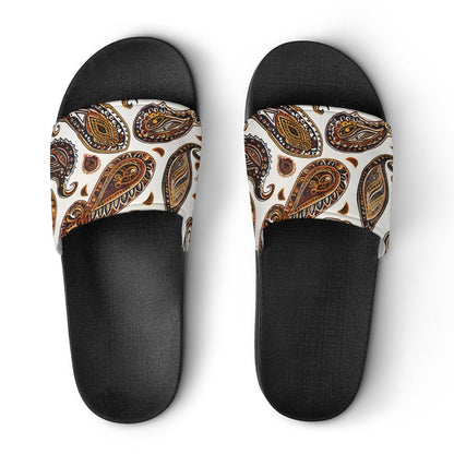 ORANGE PAISLEY  Unisex PVC Slippers or Slides