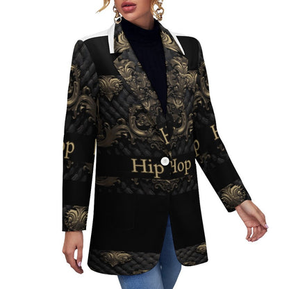 Women's Casual Blazer (All-Over Printing)
