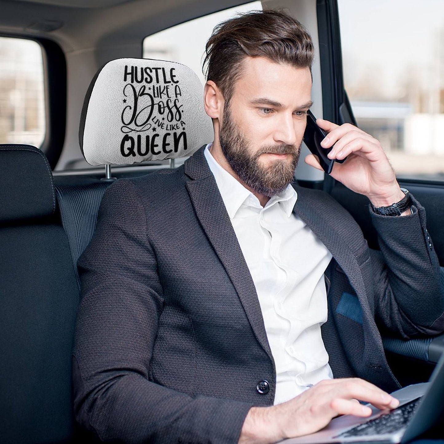 Custom Car Headrest Covers