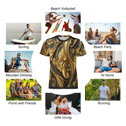 120gsm Short Sleeve All Over Print T-Shirt OMDT01 (All-Over Printing)