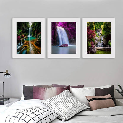 Vertical Multicolor Framed Wall Art-4:5 Aspect Ratio-WATERFALL EDITION