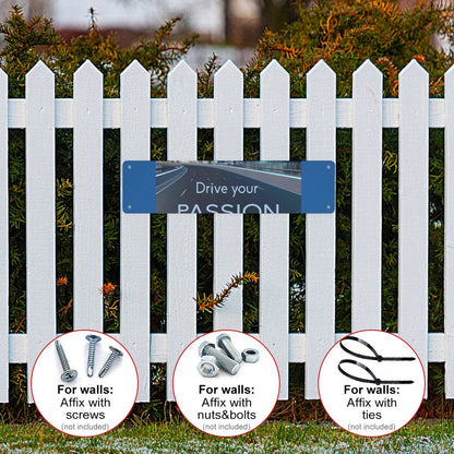 Slim Metal Tin Sign