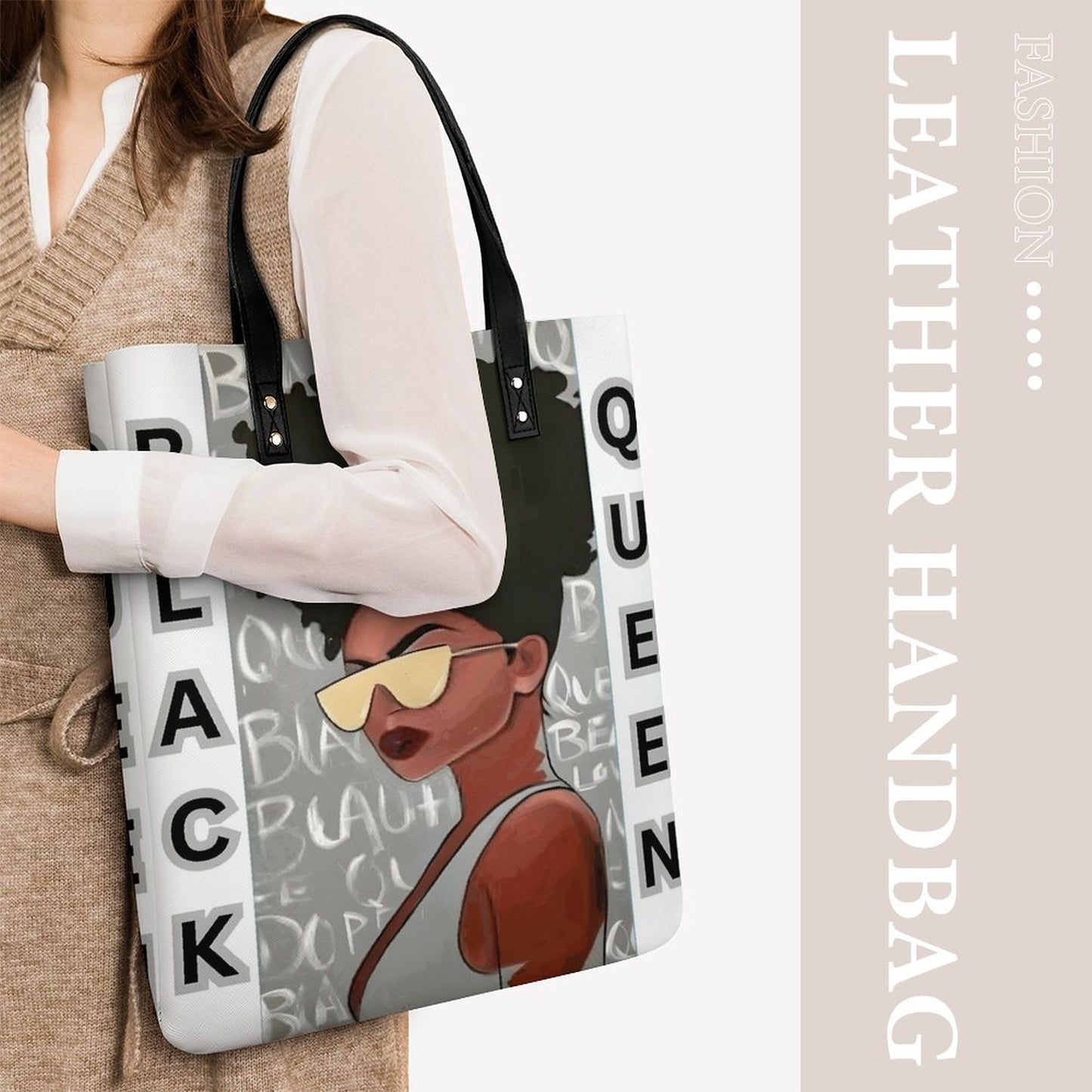 Leather Handbag(One-sided Printing)