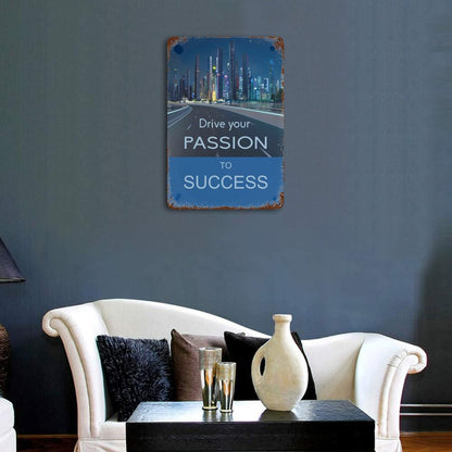 Rusted Vintage Metal Wall Art Tin Sign-11.8"x7.9"/ 30x20cm