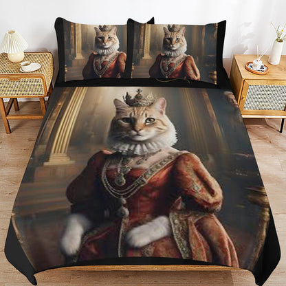3-Piece Bedding Set-86"×70"/ 218×177cm (Dual-sidede Printing)