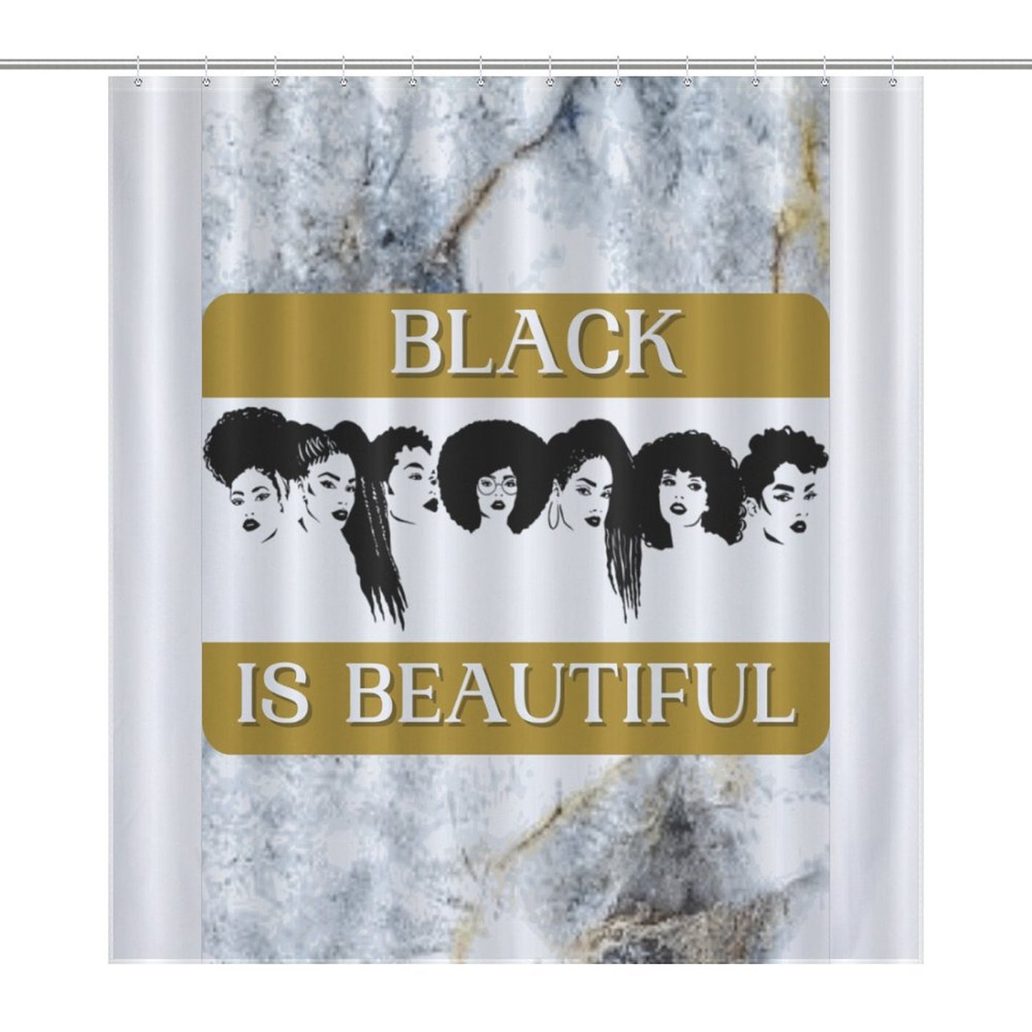 Flower Shower Curtain-66x72Inch (168x183cm)