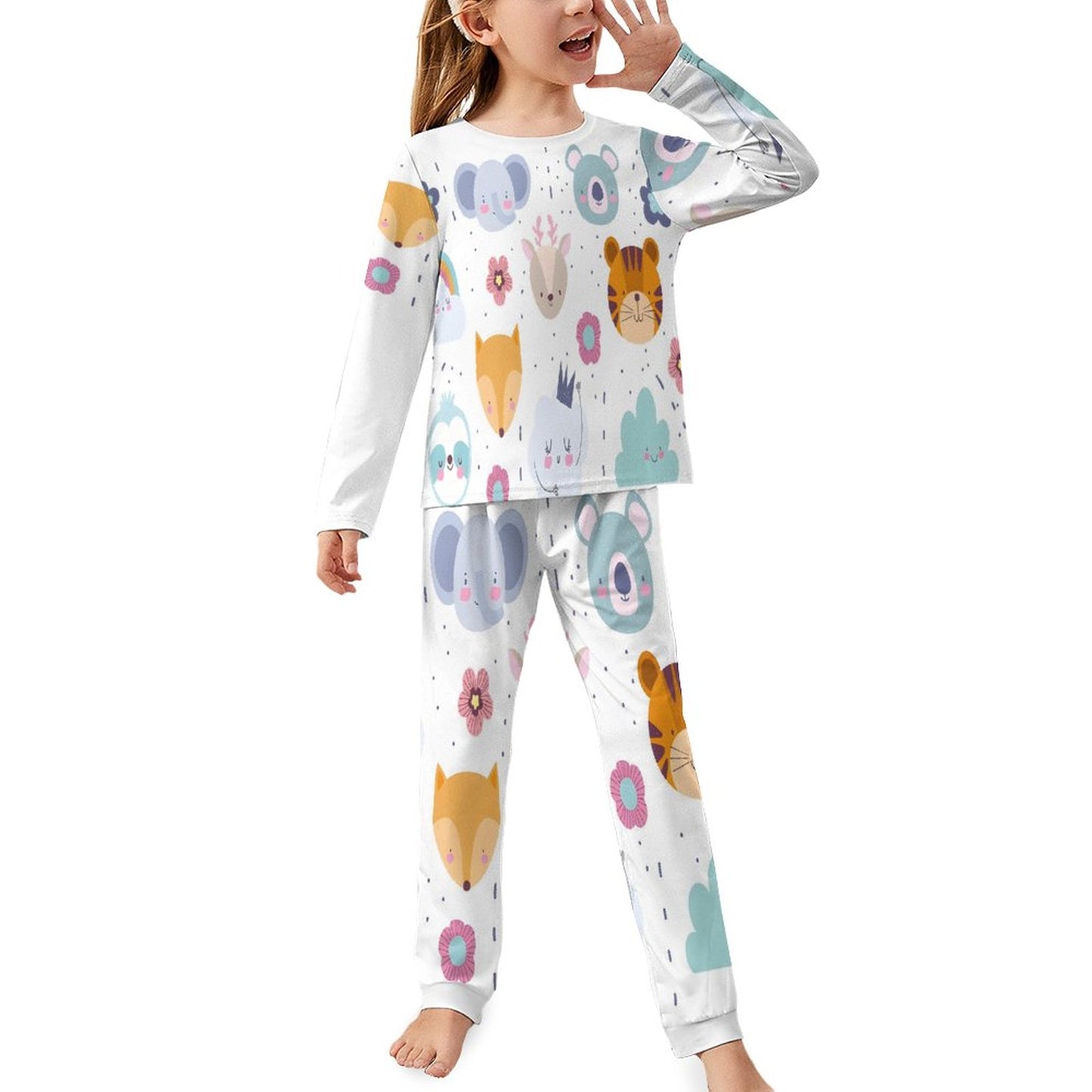 Long Sleeve Girls Nightwear JTZ (All-Over Printing)