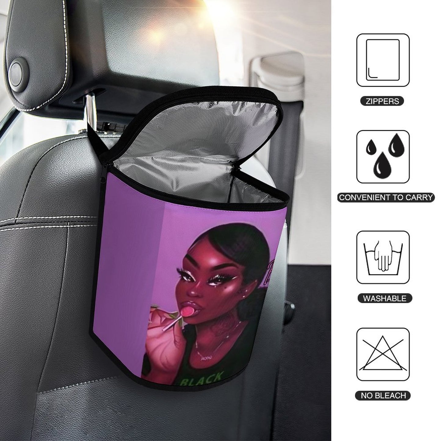 Collapsible Car Trash Bin