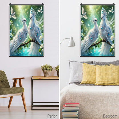 Canvas Hanging Poster with Scrolls-16"x24"/ 40x60cm