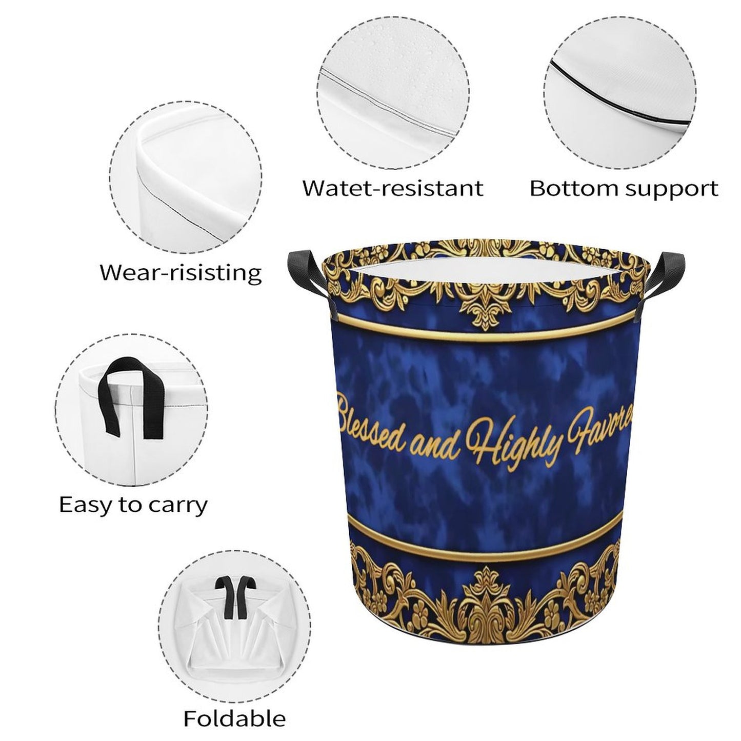 Oxford Collapsible Laundry Basket