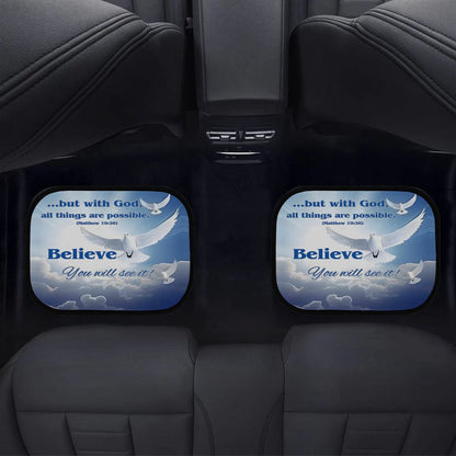 Car Mat Set of 4-BELIEVE