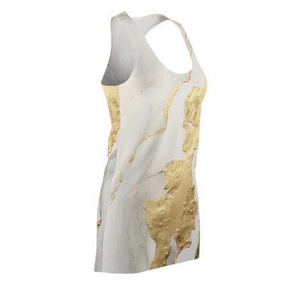 GOLD FOIL 3D Women's Mini Dress