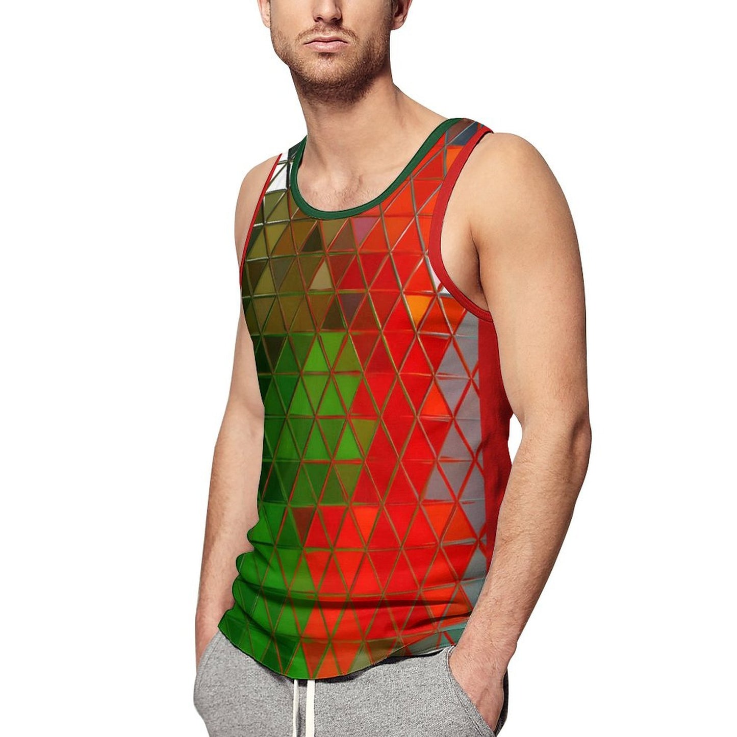 GLASS PRISM Men's Tank Top-SMALL-5XL