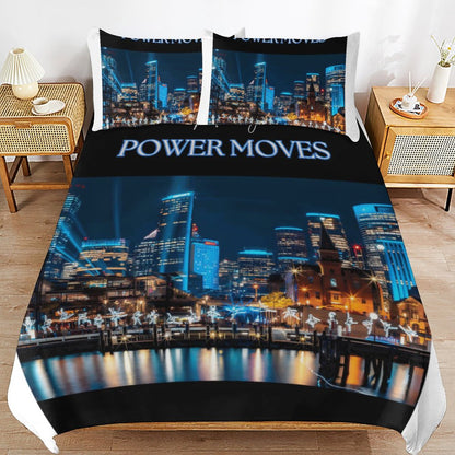 3-Piece Bedding Set-86"×70"/ 218×177cm (Dual-sidede Printing)