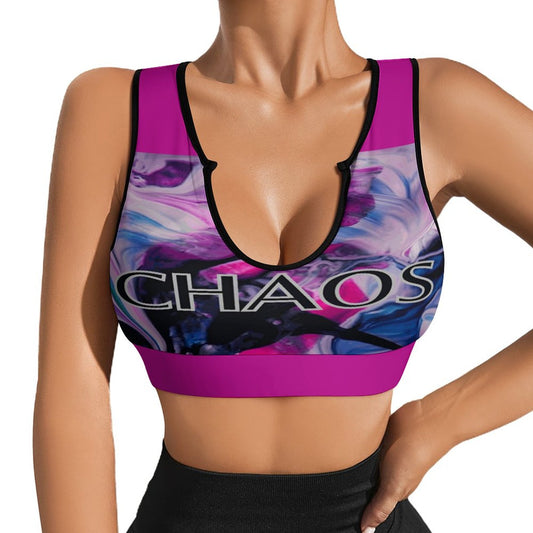 CHAOS Yoga Tank Top (pink)-SMALL-2XL