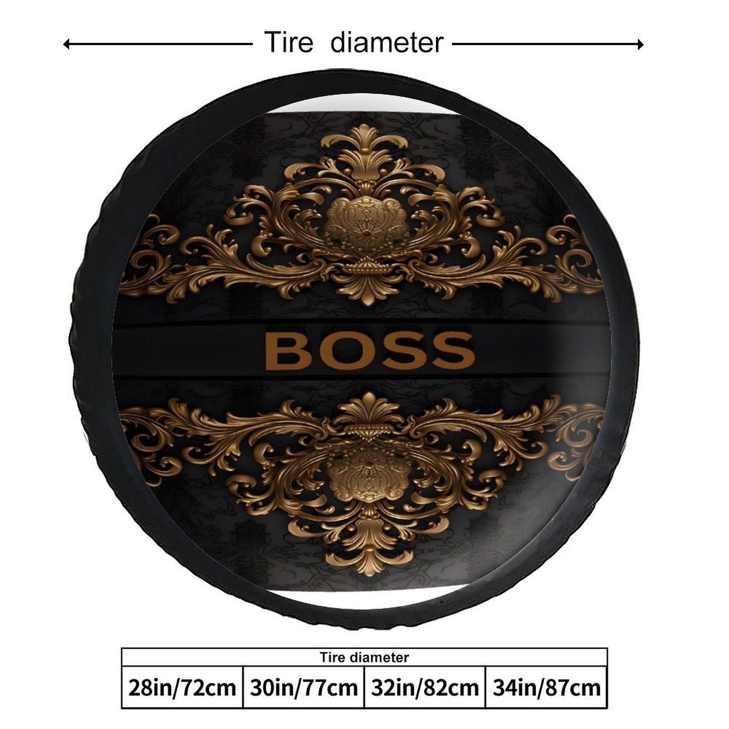 Leather Tire Cover(One-sided Printing)