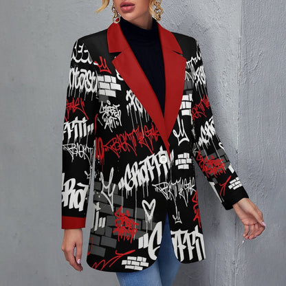 Women's Casual Blazer (All-Over Printing)