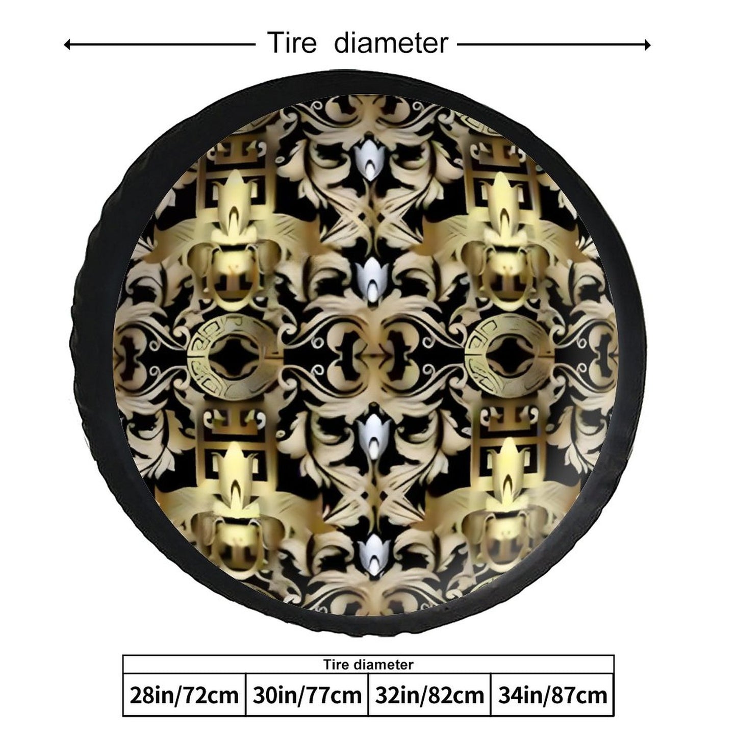 Leather Tire Cover(One-sided Printing)
