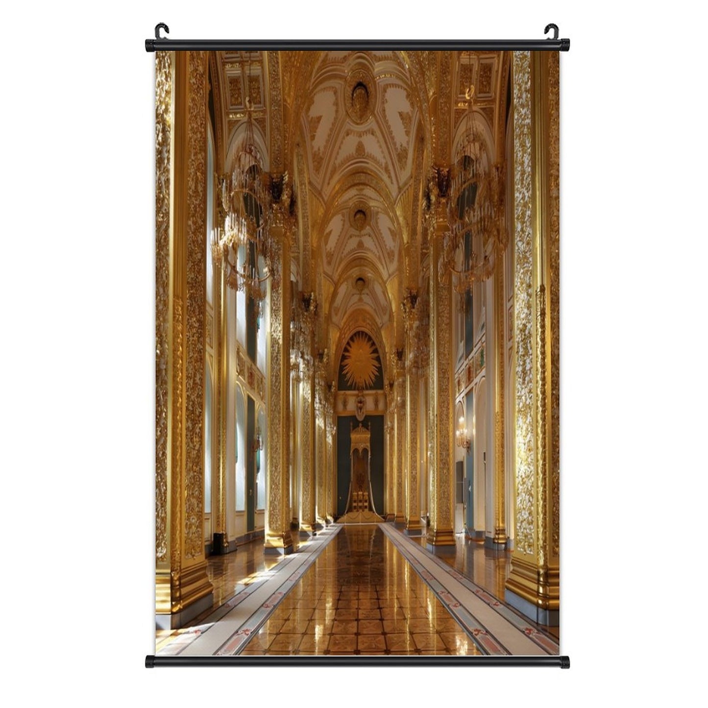 Canvas Hanging Poster with Scrolls-16"x24"/ 40x60cm