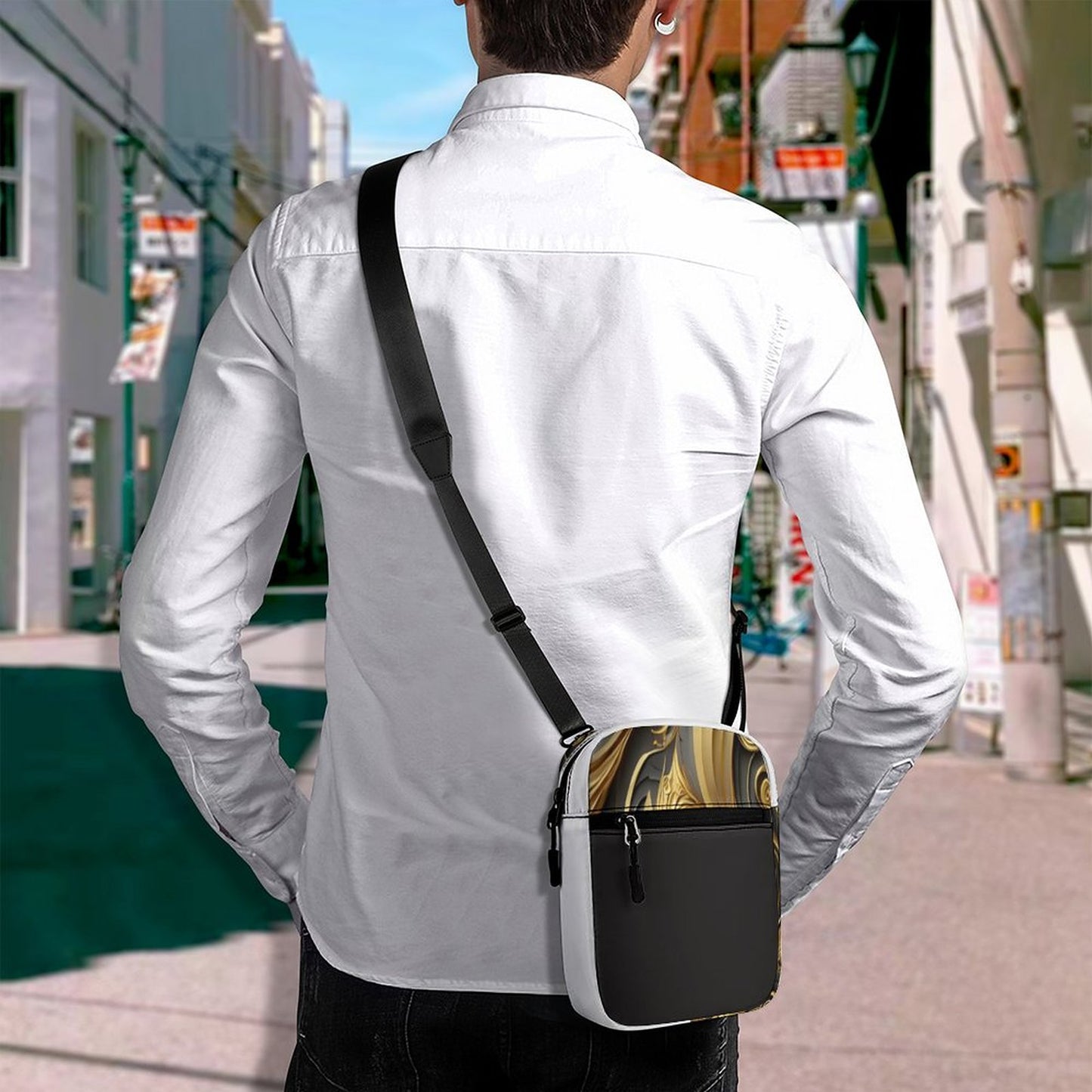 Small Messenger Bag Q026 (All-Over Printing)