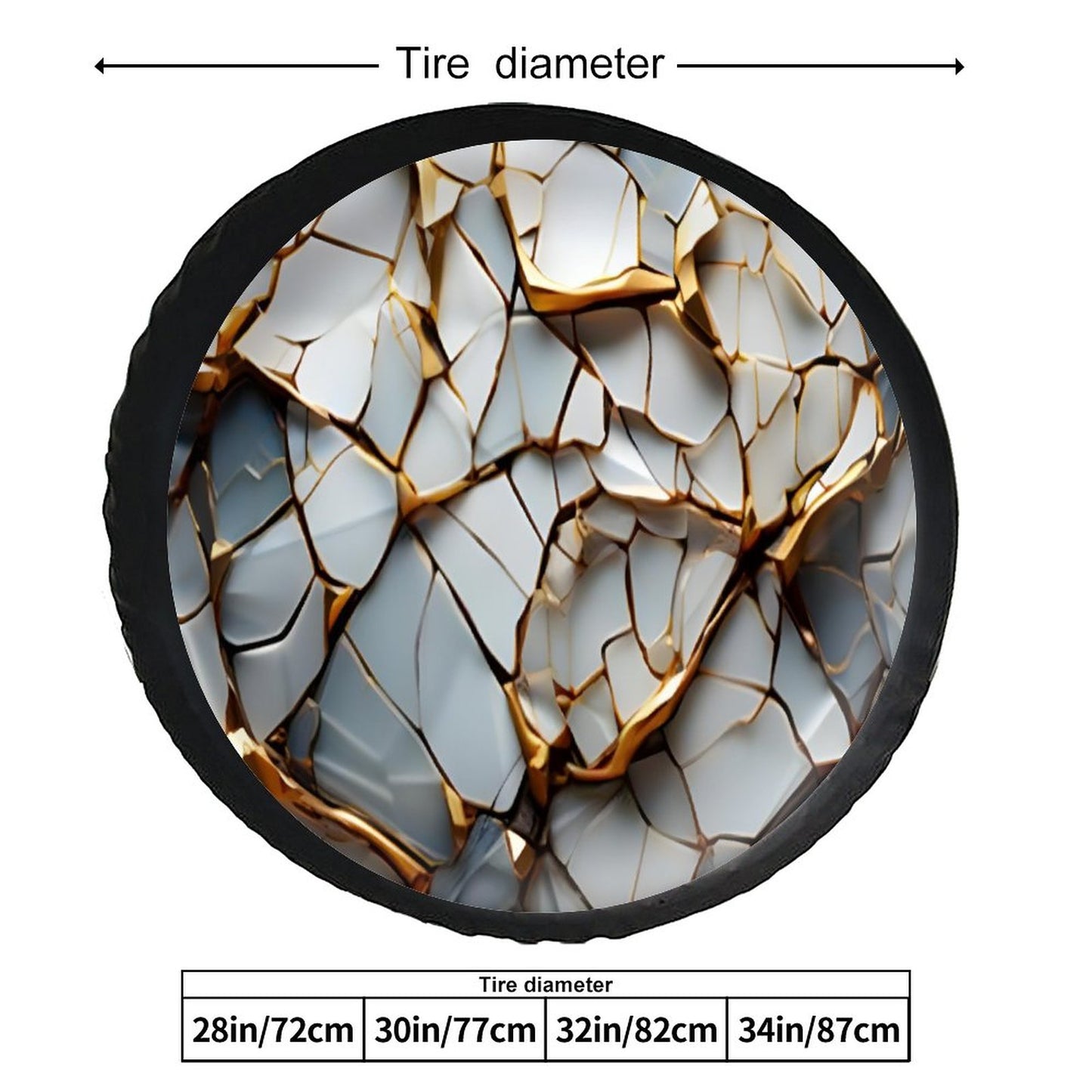 Leather Tire Cover(One-sided Printing)