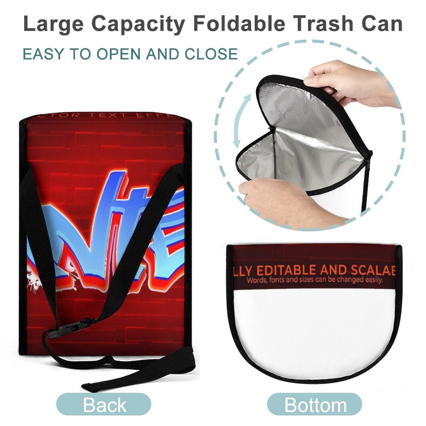 Collapsible Car Trash Bin
