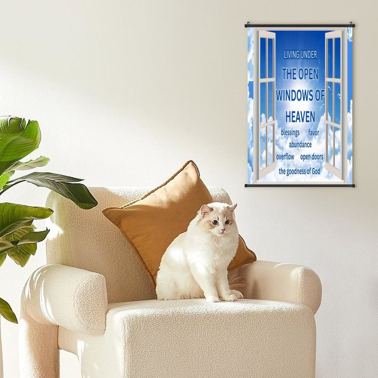Canvas Hanging Poster with Scrolls-16"x24"/ 40x60cm
