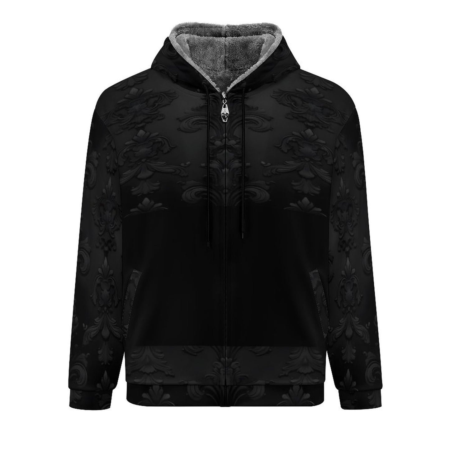 230gsm Full Zip up Hoodie with Plush Lining WZIP (All-Over Printing)
