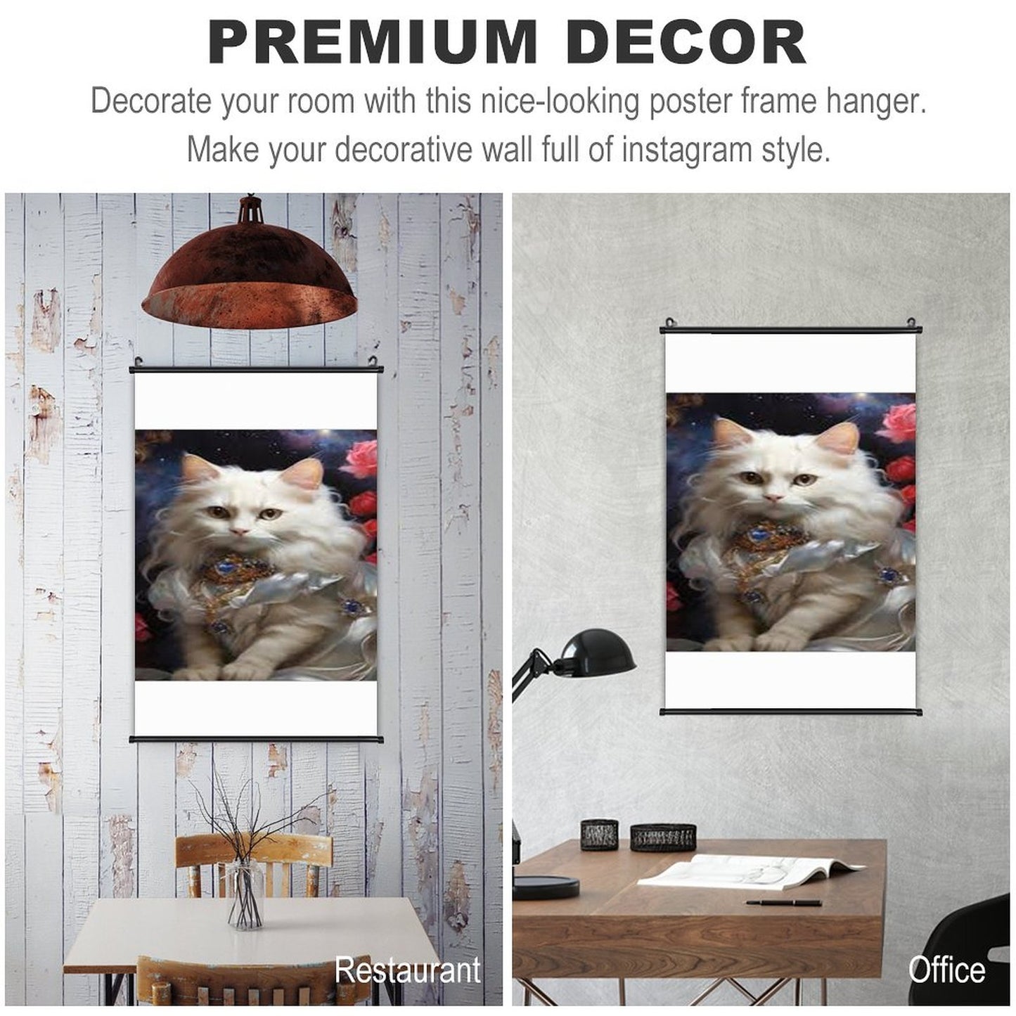 Canvas Hanging Poster with Scrolls-16"x24"/ 40x60cm
