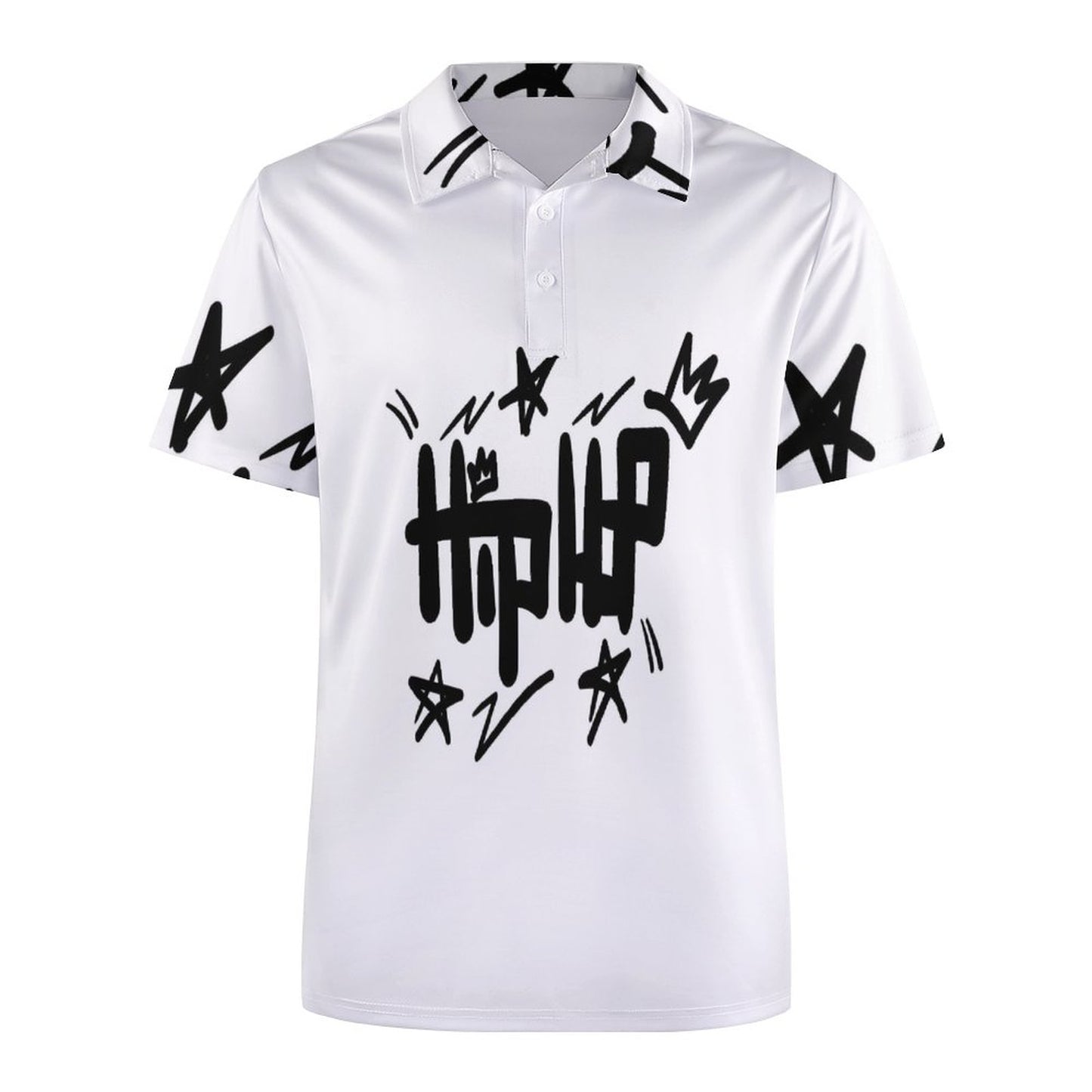 Custom Polo Shirts with All-Over printing Design Straight B612