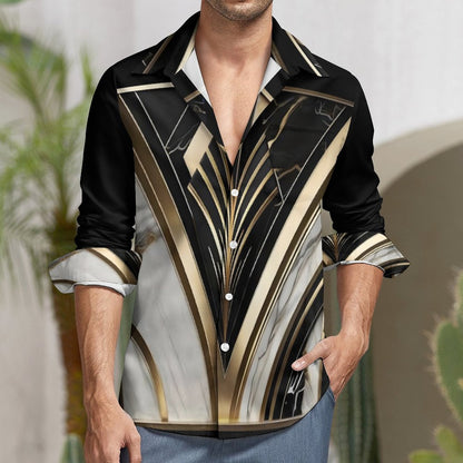 Men's Long Sleeve Shirt with Pocket LS (All-Over Printing)