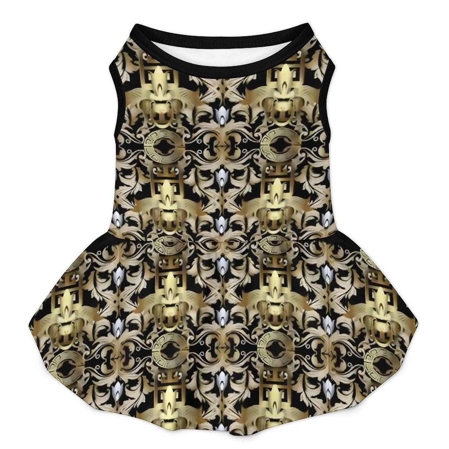 Plus Size Pet Ruffled Dress-XL-3XL