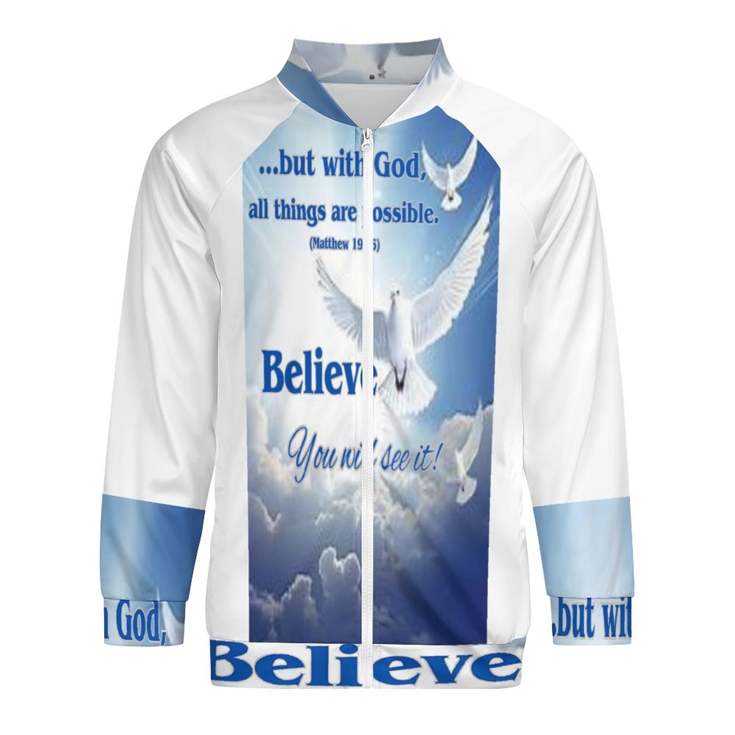 Raglan Zip-up Shirt(All-Over Printing)